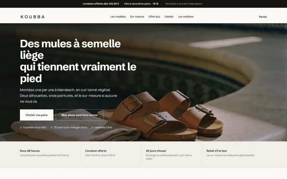 Page d'accueil de Koubba